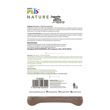 Fancy Pets Juguete Hueso Bambu Med Sabor Carne