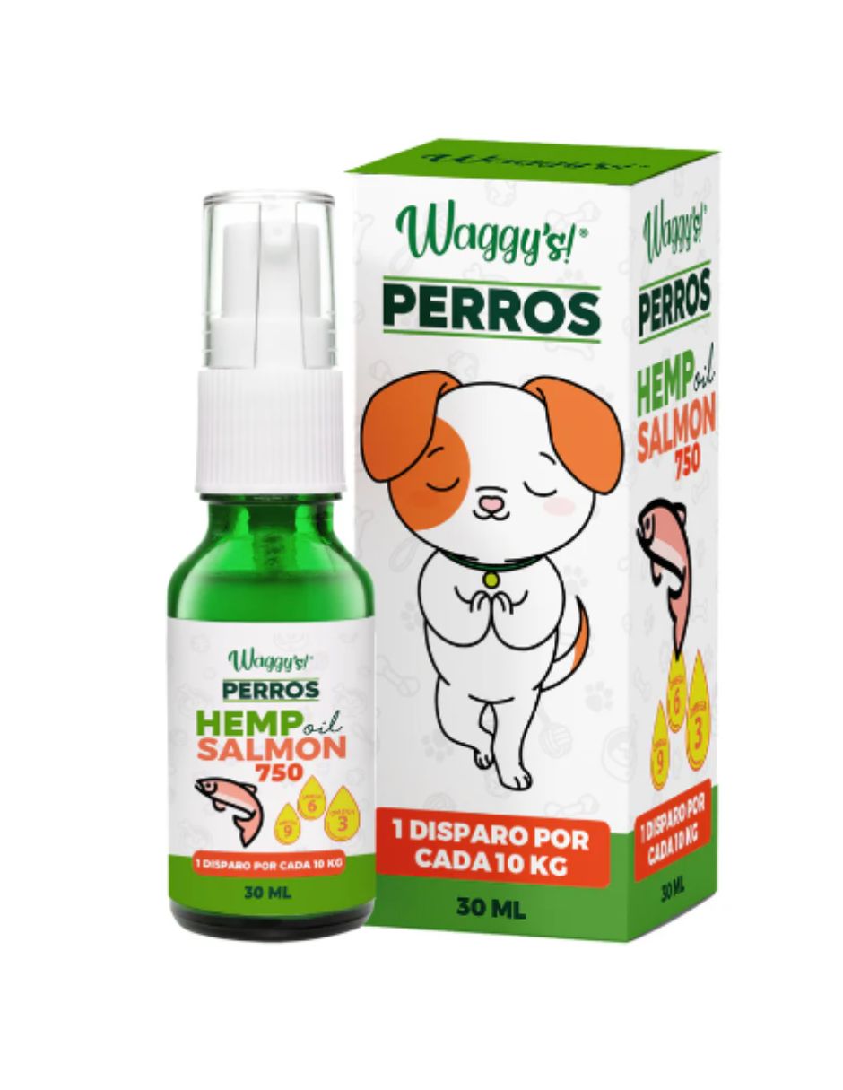 WAGGYS PERROS HEMP OIL SALMON 750G