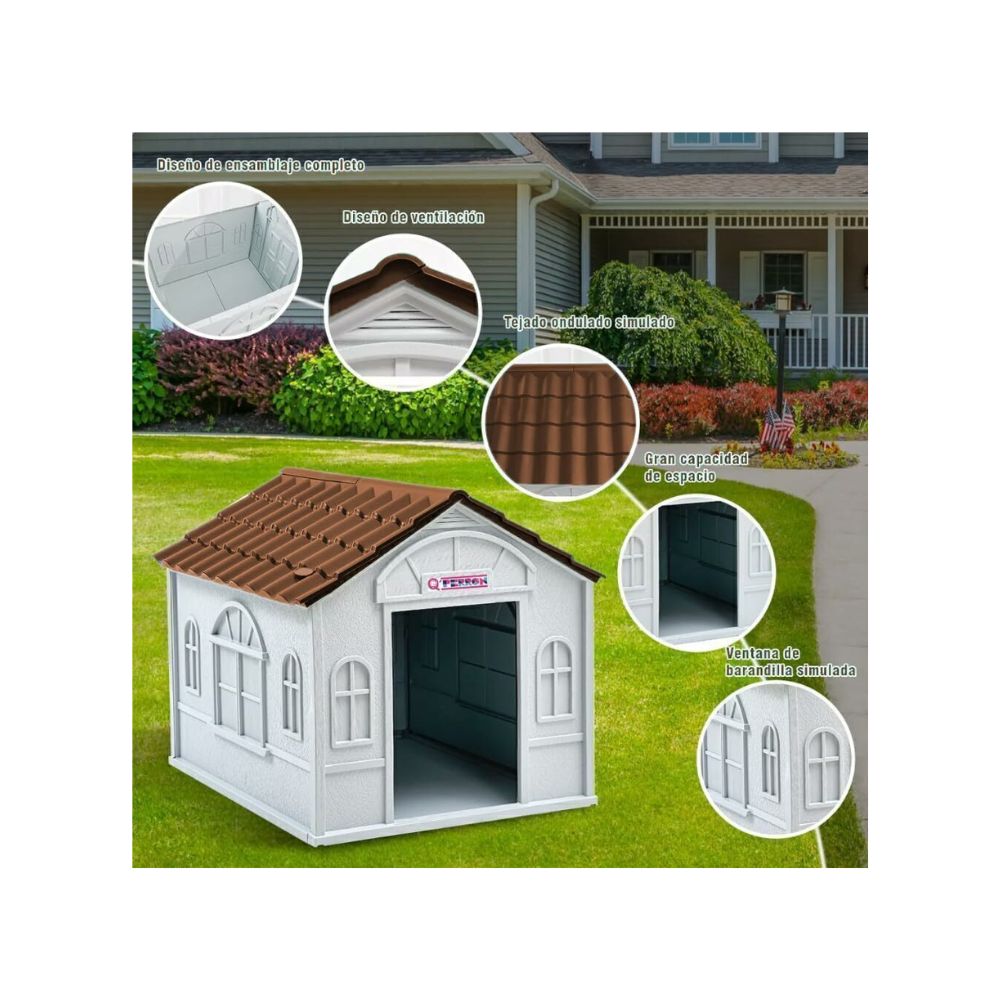 Qperron Casa Mediano San Miguelito 76X65x66cm/Puerta