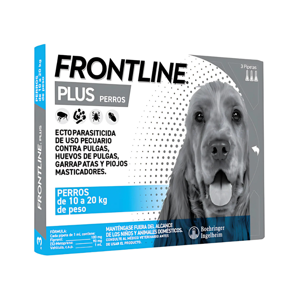 Boehringer Frontline Plus Perro M 10-20 Kg 3 Pip
