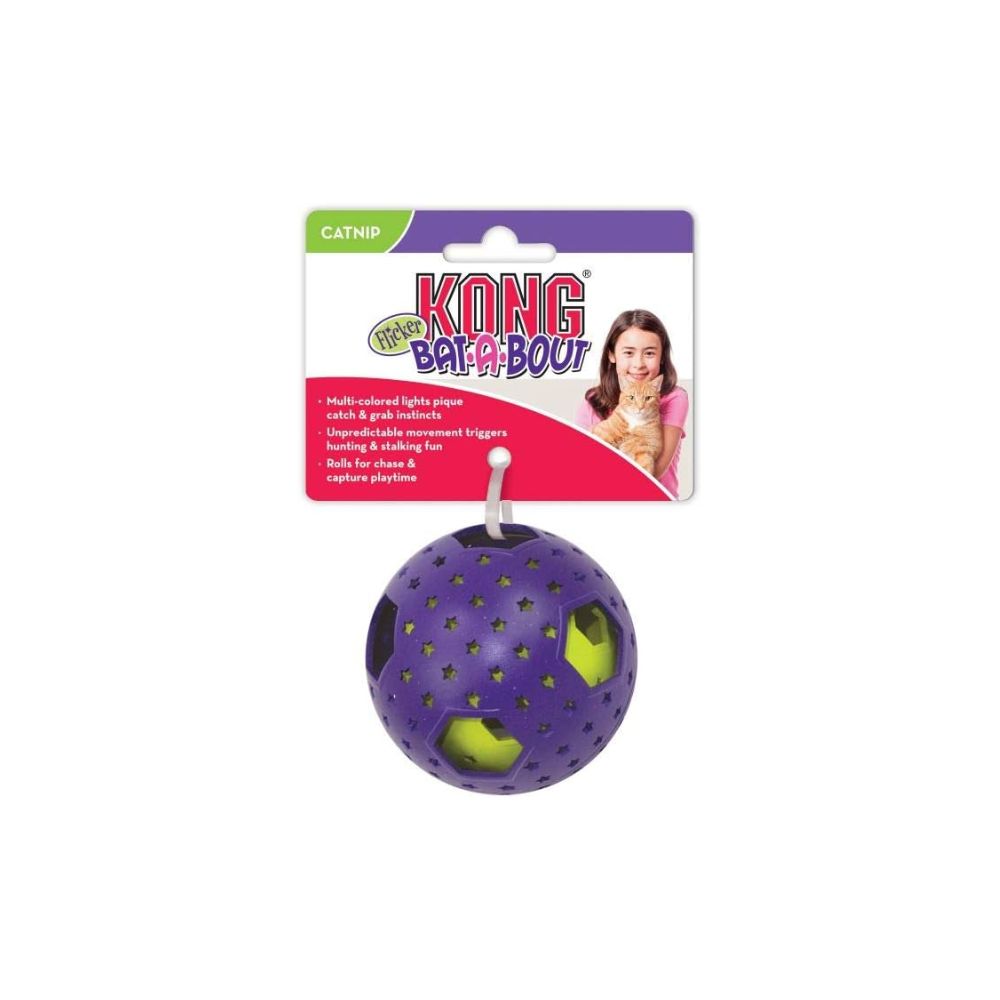 Kong Pelota Con Luces Multicolores C/Catnip