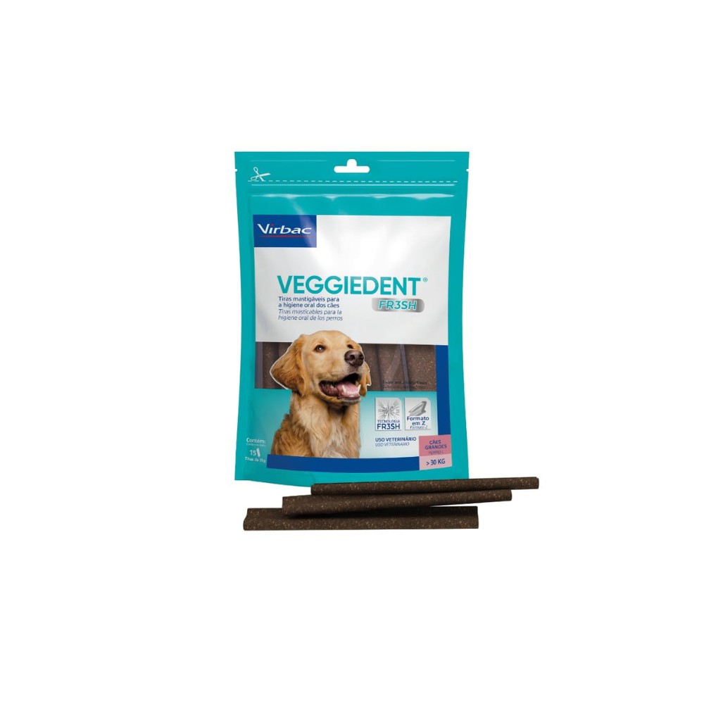 Virbac Veggiedent Fresh >30 Kg 15 Tiras