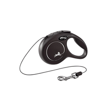 Flexi Correa Clásica Negra Chica De Cordón 5 Metros