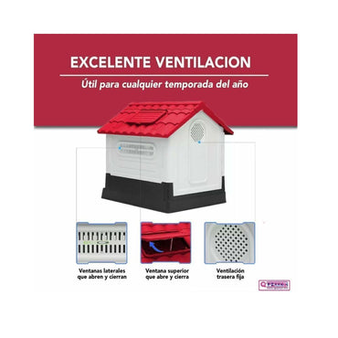 Qperron Casa Grande Cabaña 105X100X88cm/Puerta