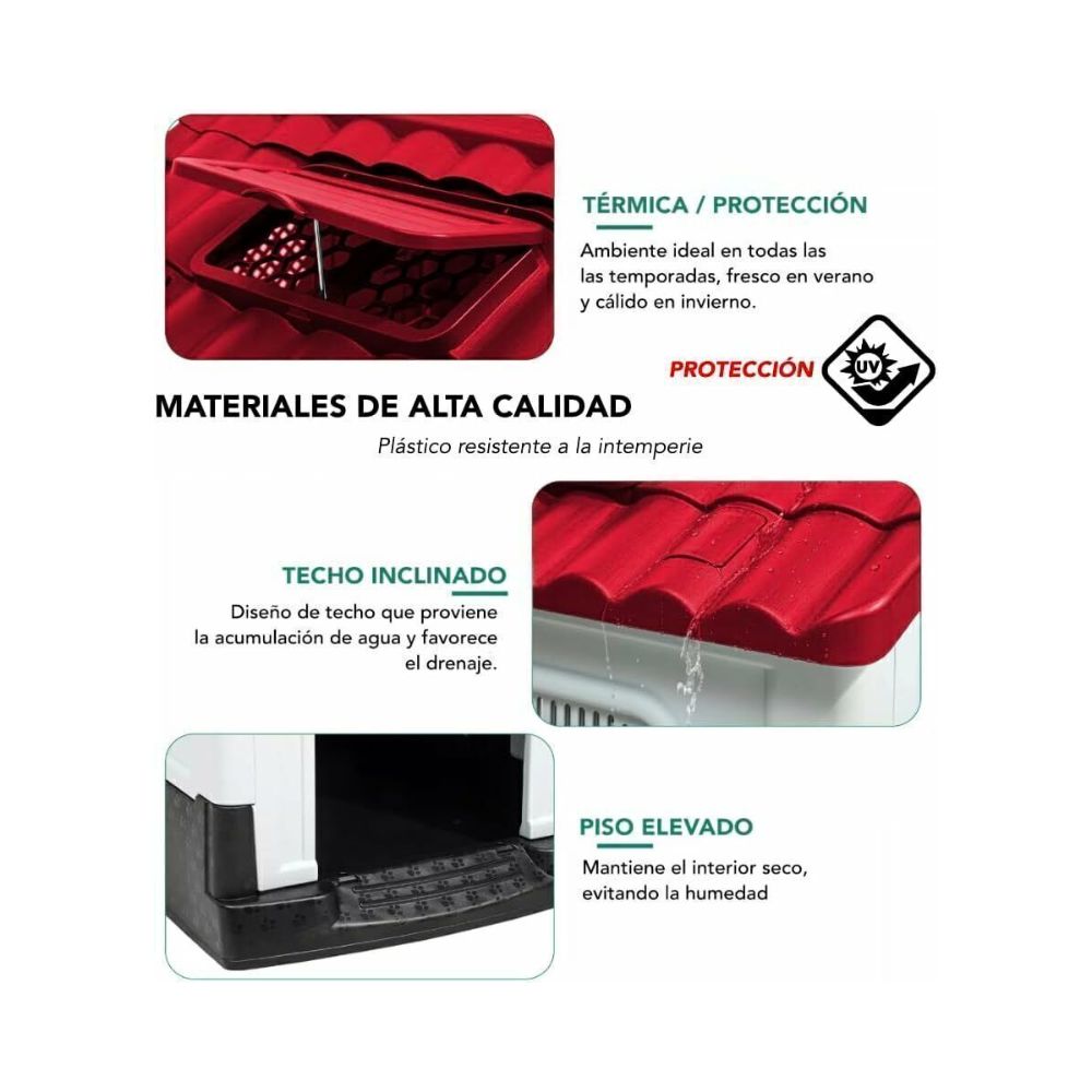 Qperron Casa Grande Cabaña 105X100x88cm/Puerta