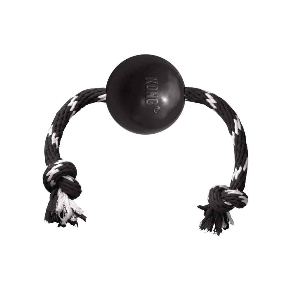 KONG PELOTA EXTREME CON CUERDA NEGRO