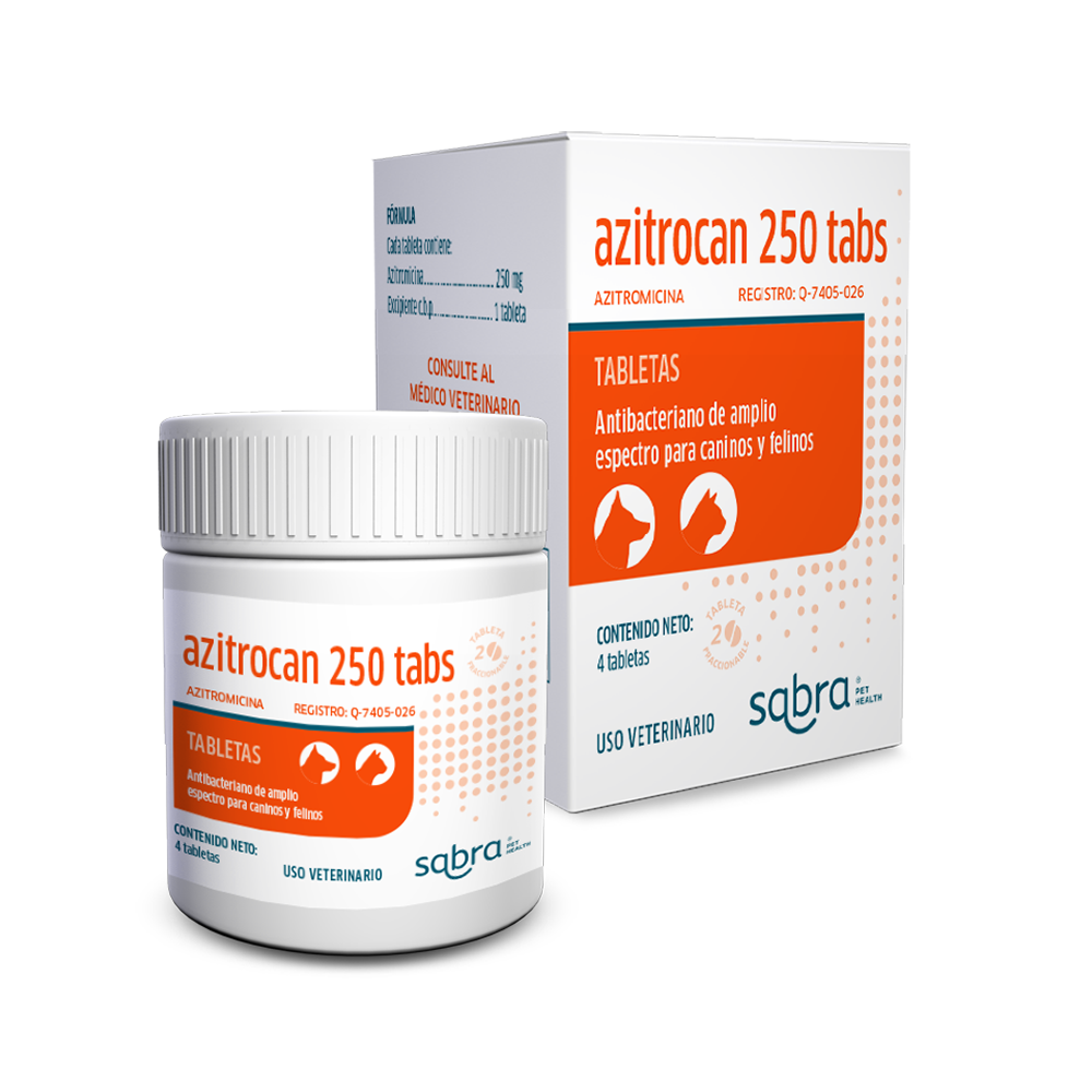 Sabra Pets Azitrocan 250 Mg 4Tab