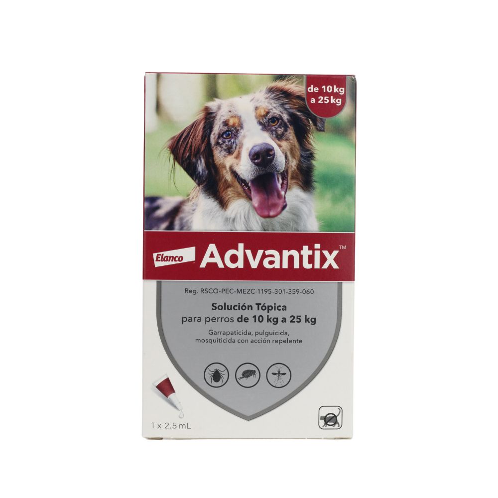 Elanco Advantix De 10Kg A 25Kg 2.5Ml