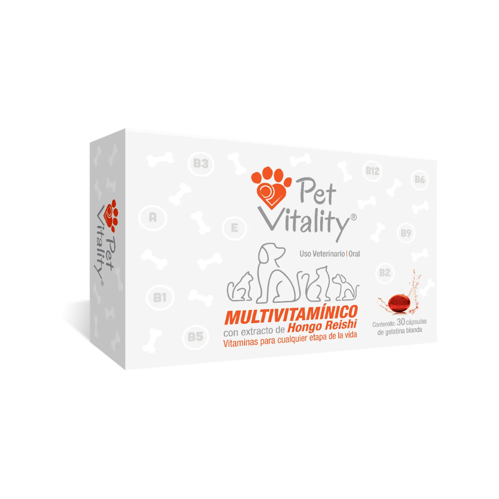 Petgel Pet Vitality Multivitamínico 30Cap