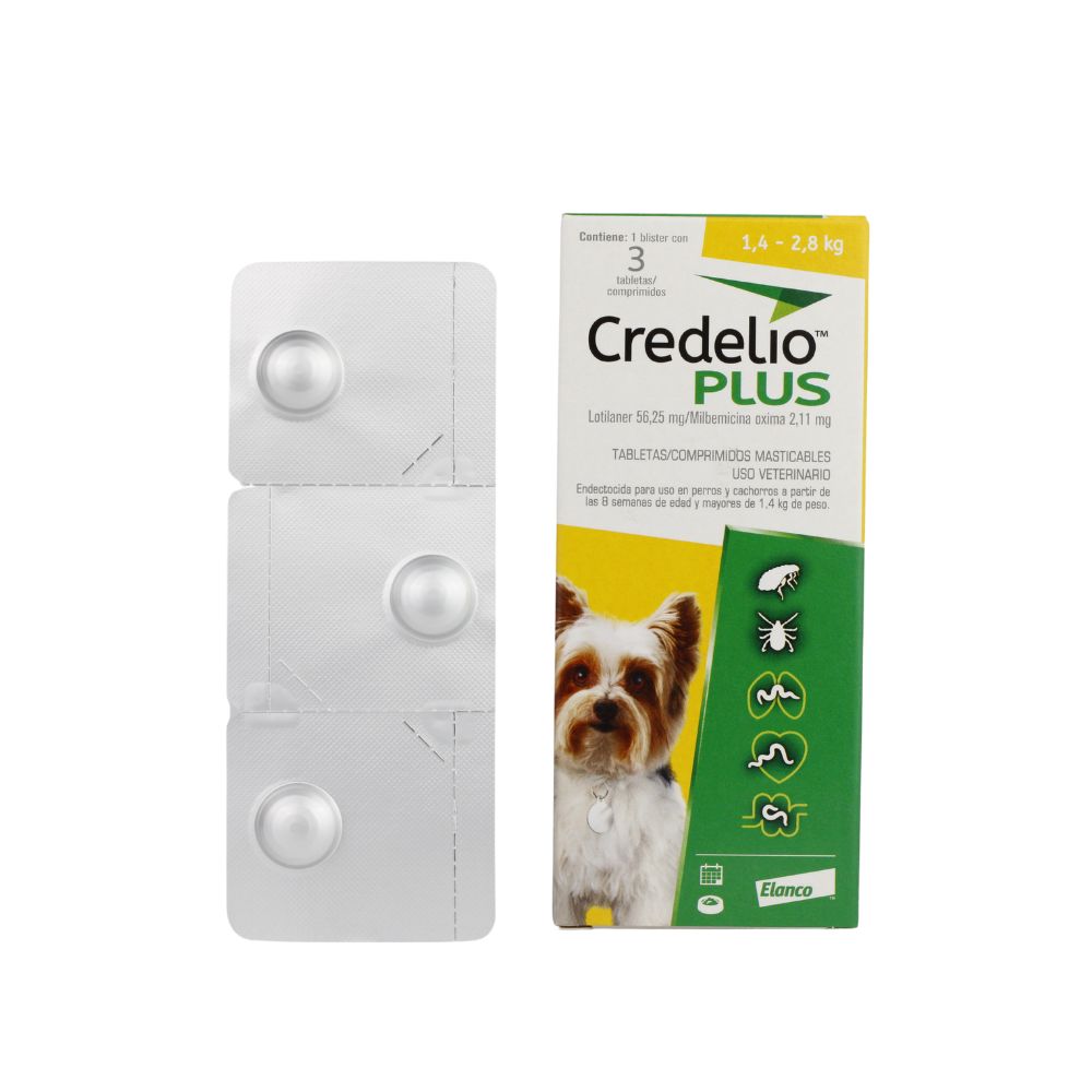 Credelio Plus 56.25Mg (1.3-2.5Kg) 3 Tabletas