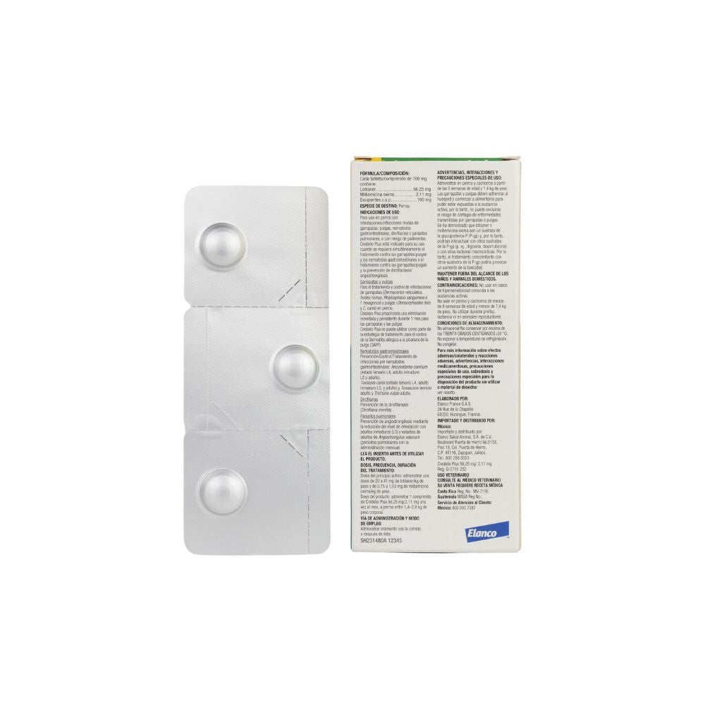 Elanco Credelio Plus 56.25 Mg 1 Tab (1.4Kg -2.8Kg)