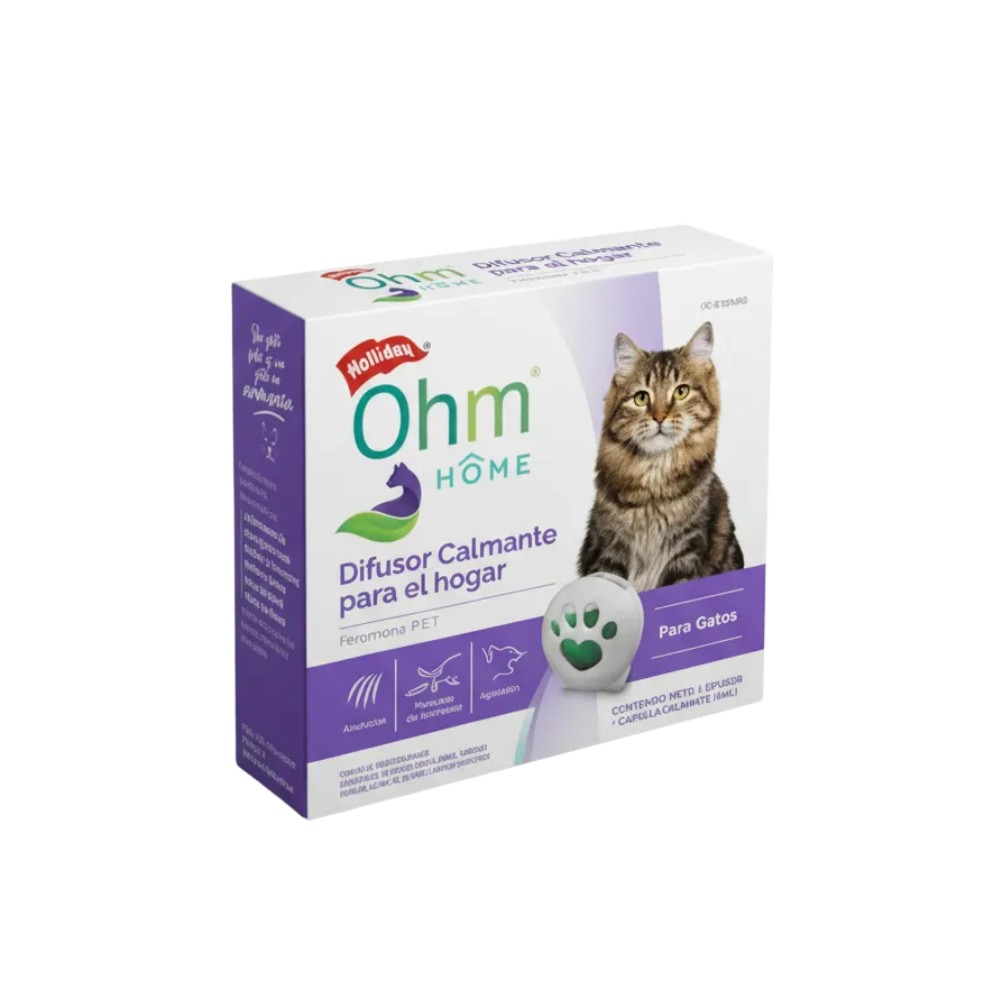 Holliday Ohm Home Difusor Calmante Para El Hogar Gato 6 Ml
