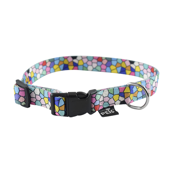 FANCY PETS COLLAR MED GEO GLASS P/PERRO