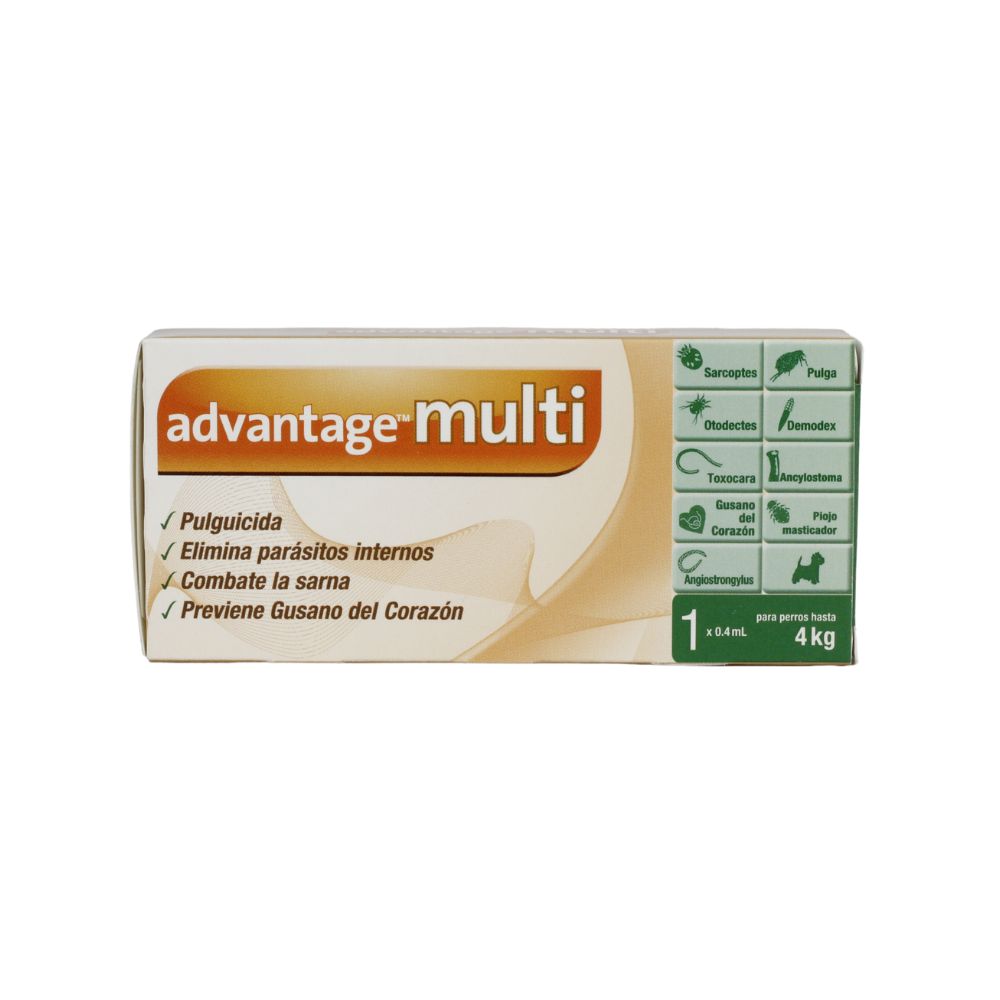 Elanco Advantage Multi Perros Hasta 4Kg 0.4Ml