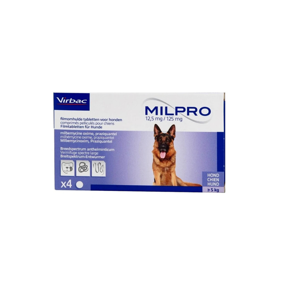 Virbac Milpro Perro >5 Kg Endoparasitario 4Tab
