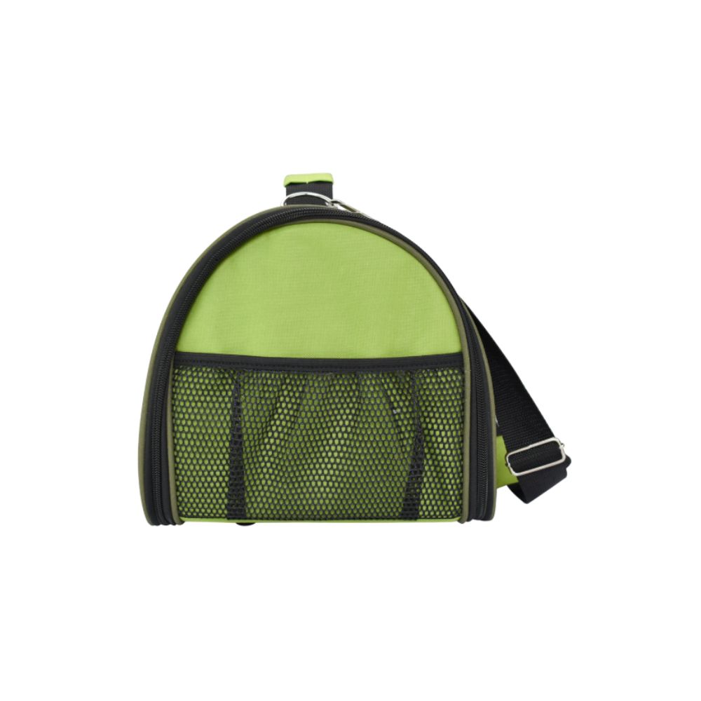 FANCY PETS TRANSPORTADORA TELA FASHION C/VISERA VERDE INT