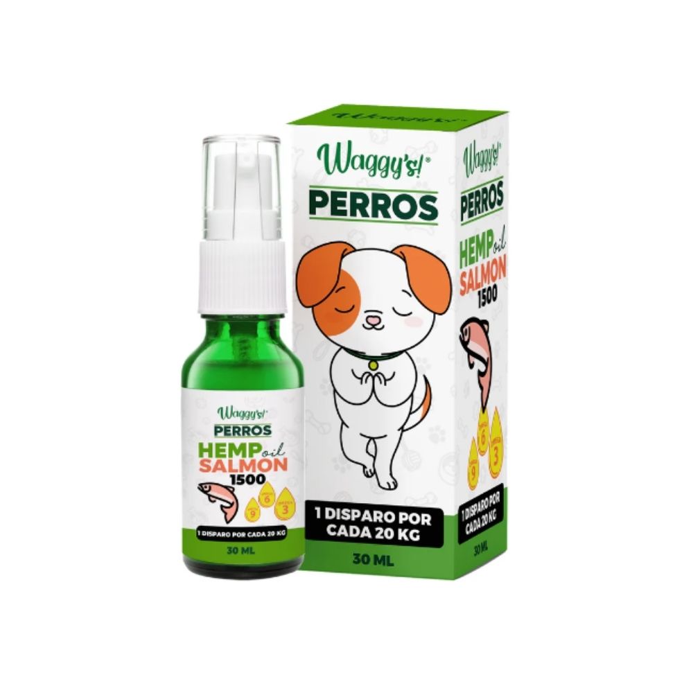 WAGGYS ACEITE DE OLIVA PERRO HEMP 1500 MG