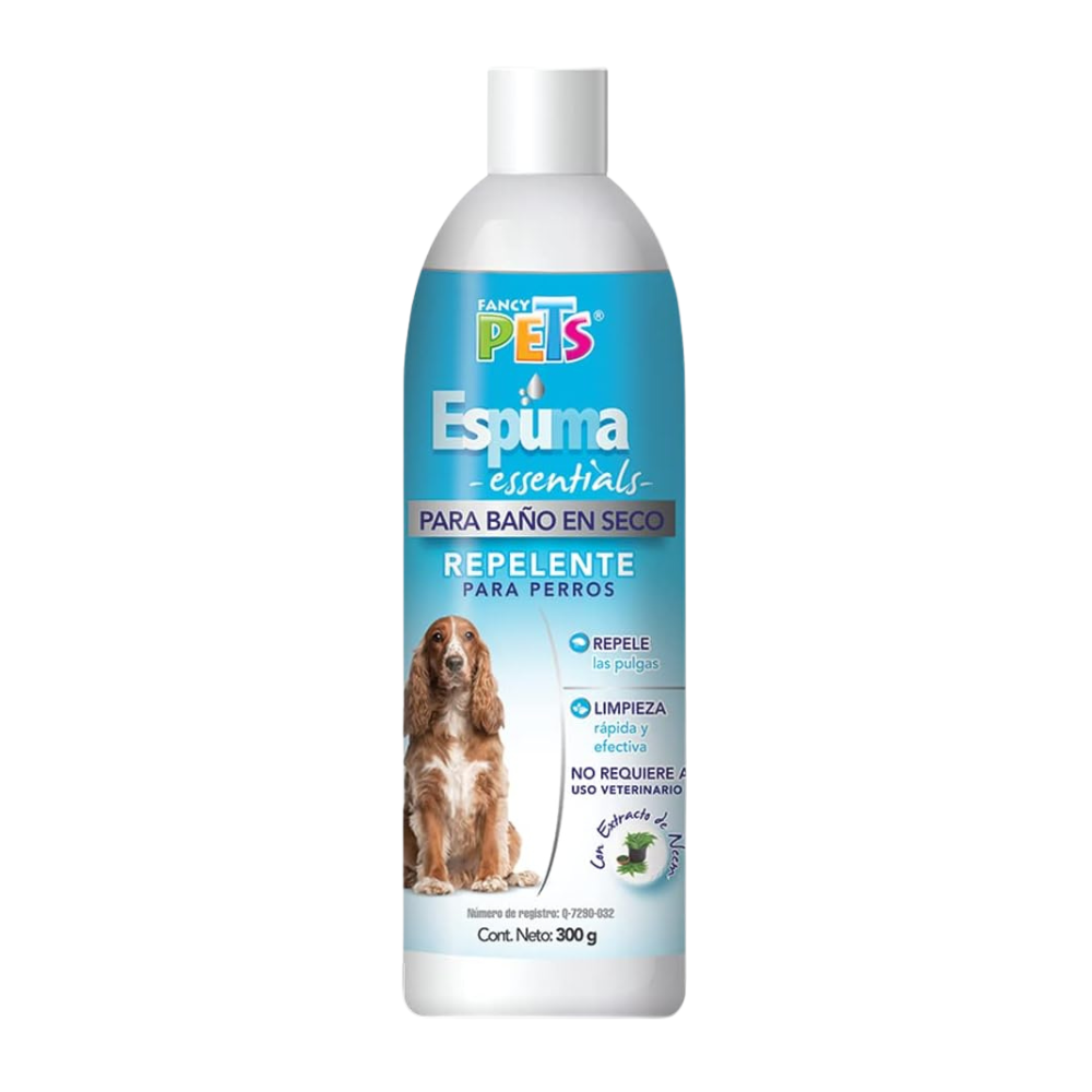 Fancy Pets Espuma Para Baño En Seco Repelente 300G