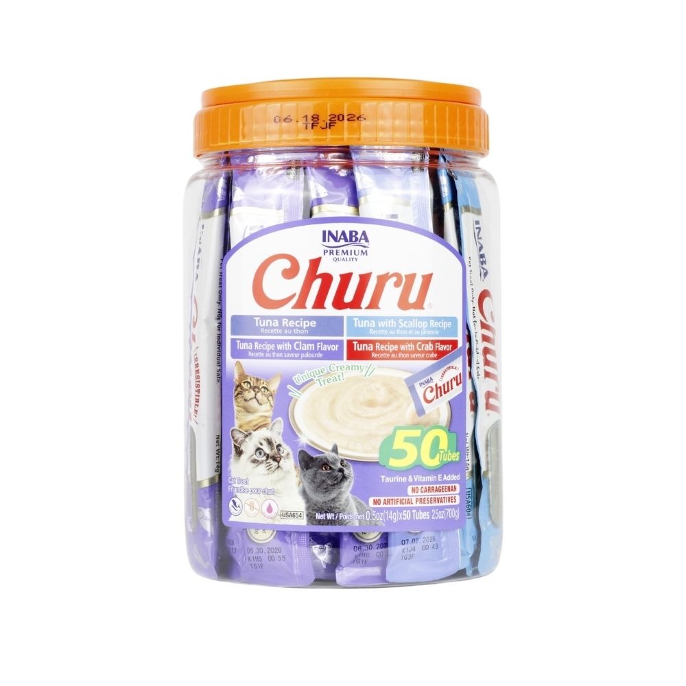INABA PREMIO GATO CHURU BOTE VARIEDAD 50 PZA