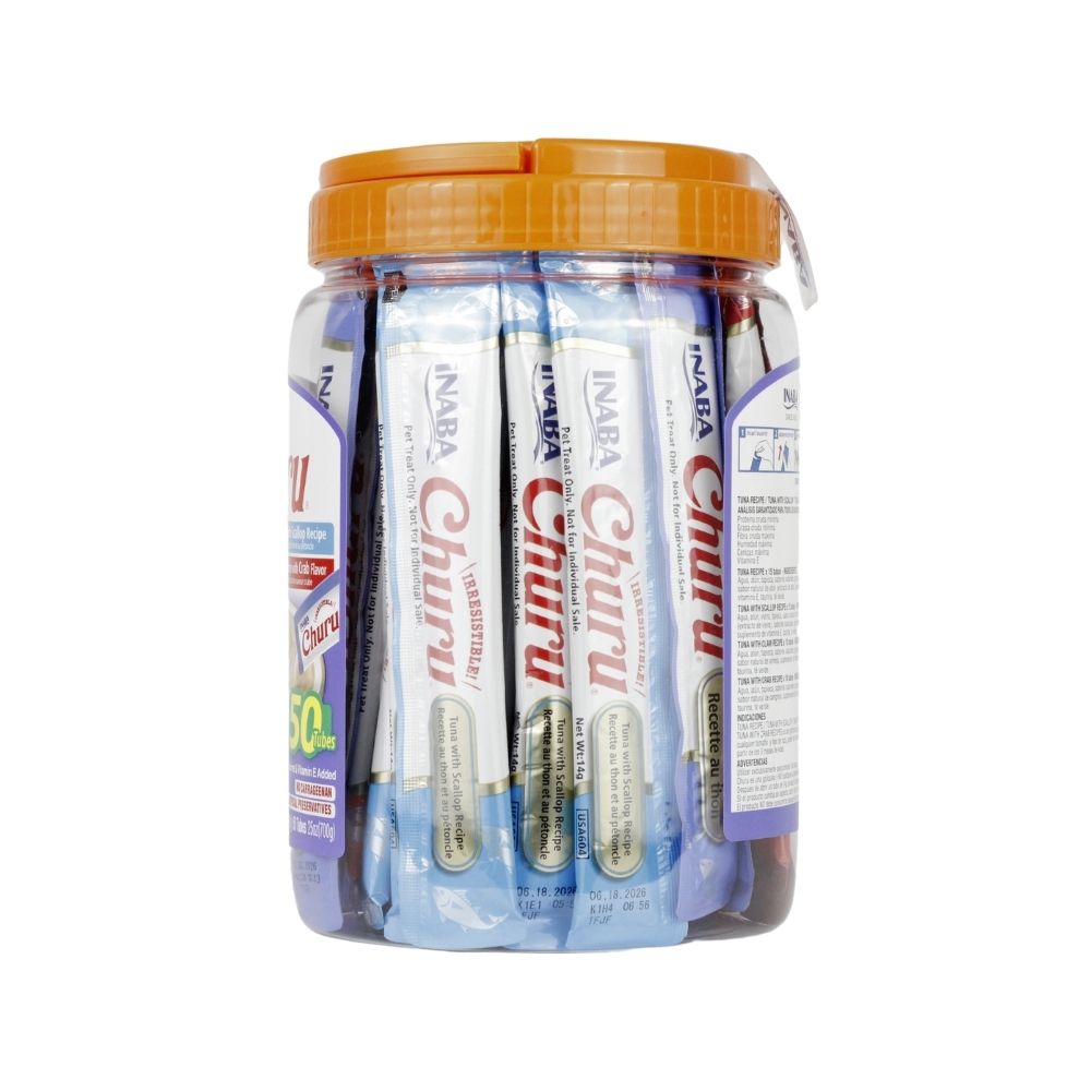 INABA PREMIO GATO CHURU BOTE VARIEDAD 50 PZA
