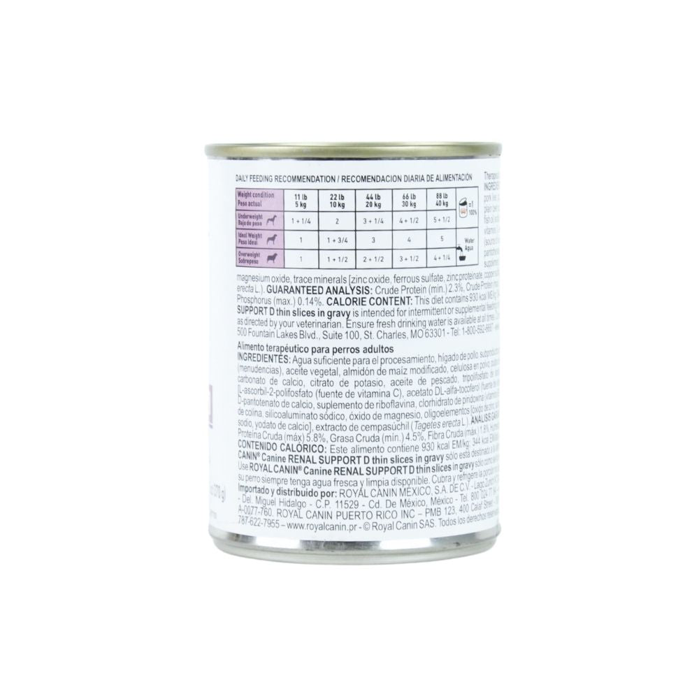 Royal Canin Renal Support D Mig Canine Lata 385 G