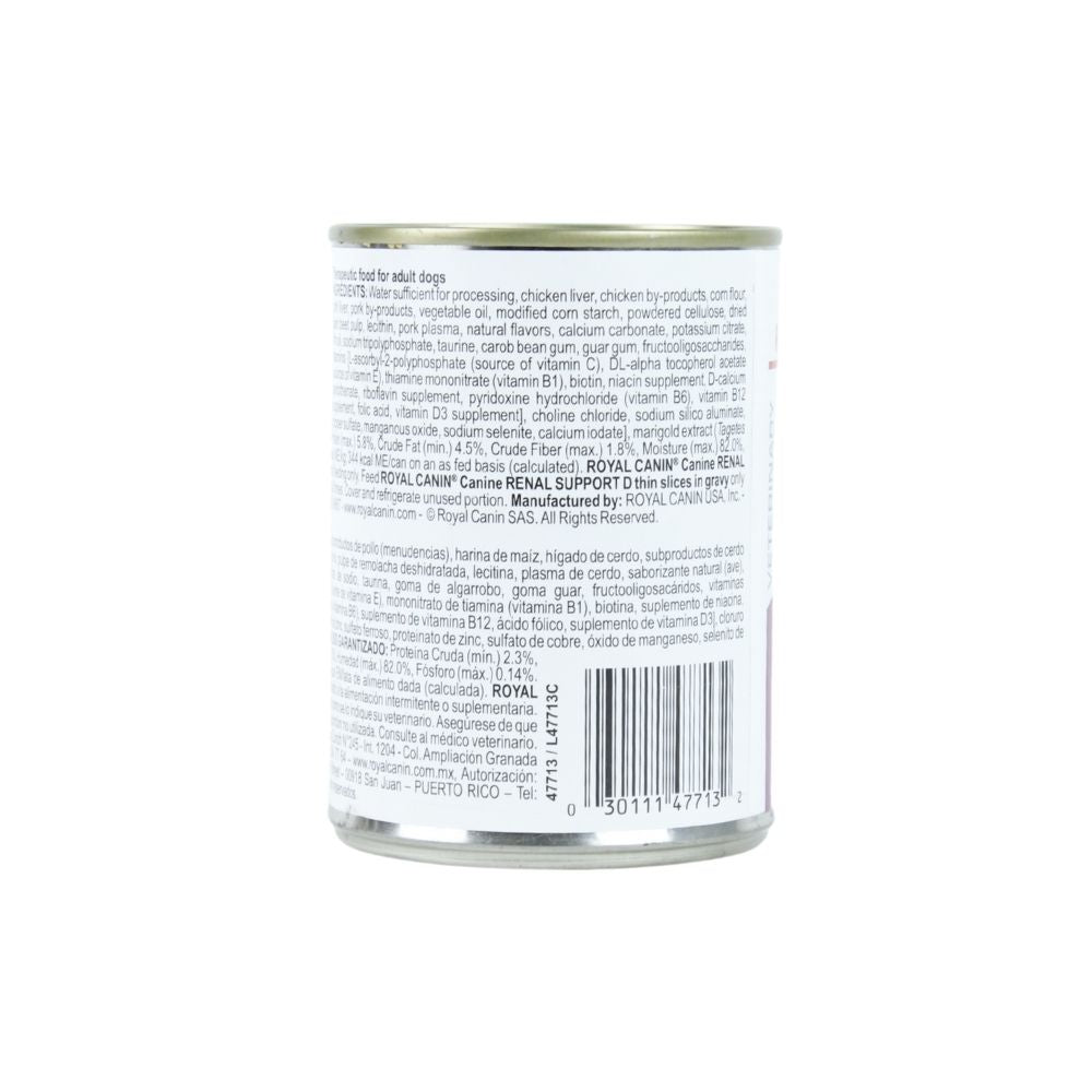 Royal Canin Renal Support D Mig Canine Lata 385 G
