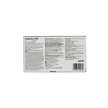 Zoetis Simparica Trio 72Mg 40-60 Kg 3 Tab