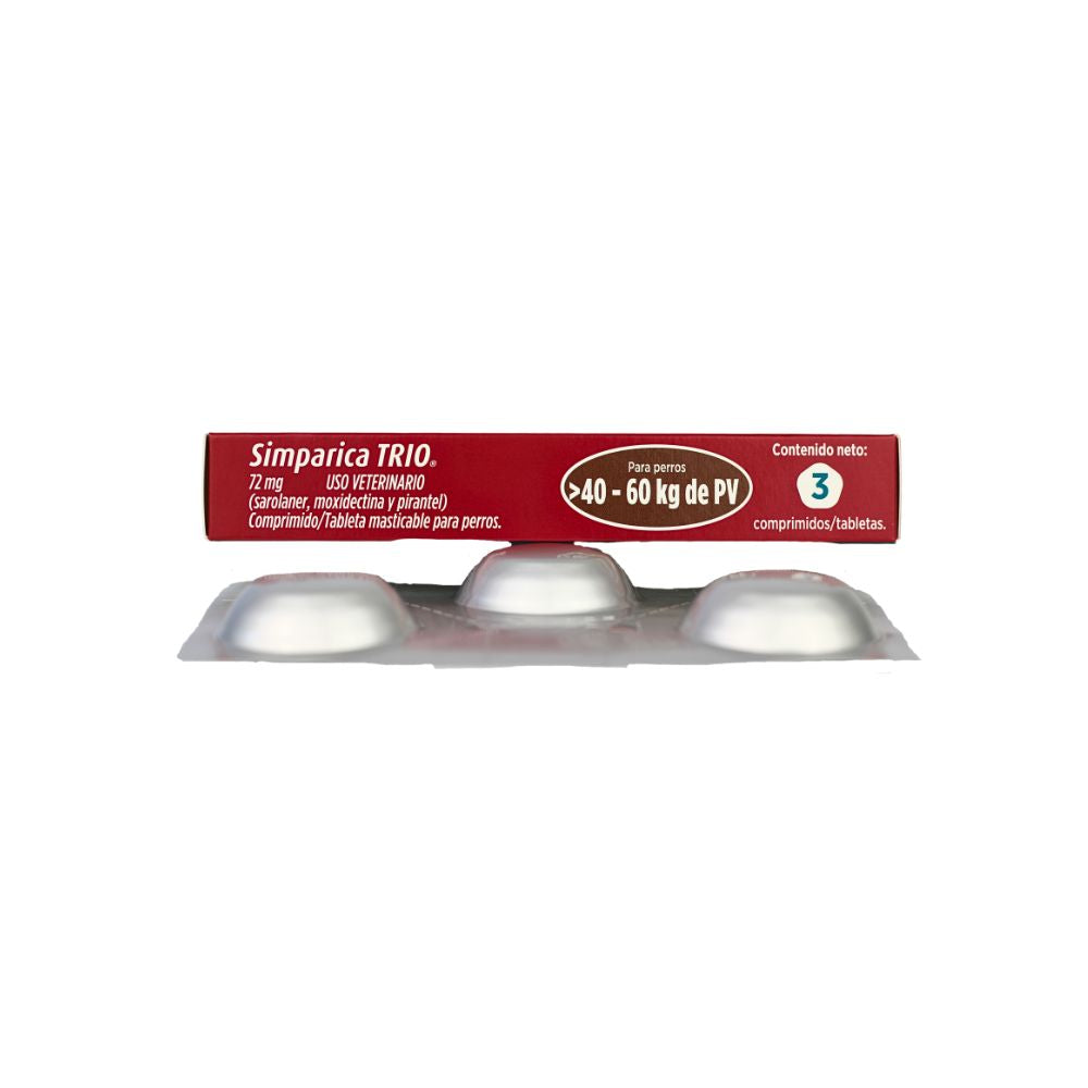 Zoetis Simparica Trio 72 Mg 40 - 60 Kg 3 Tab