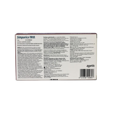 Zoetis Simparica Trio 6Mg 2.5-5 Kg 3 Tab