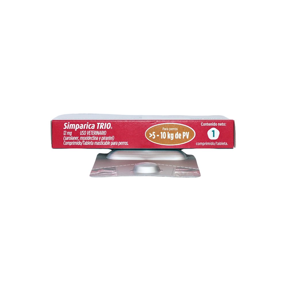 ZOETIS SIMPARICA TRIO 12 MG 1 TAB 5 - 10 KG