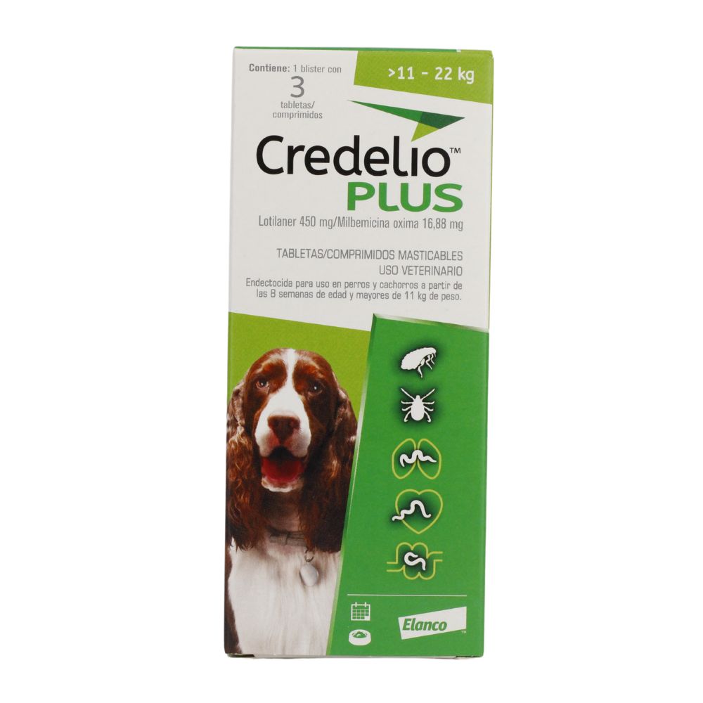 Credelio Plus 450Mg (11-22Kg) 3 Tabletas