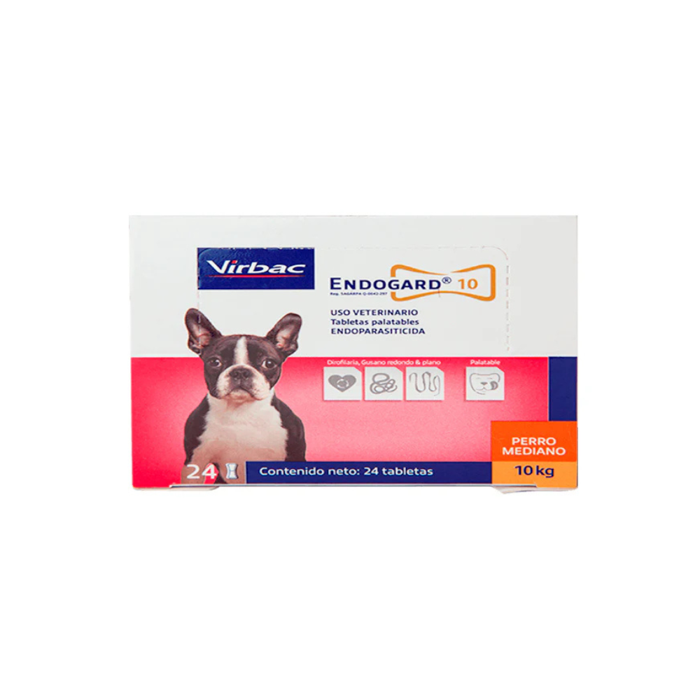Virbac Endogard Perros 10 Kg 24 Tab