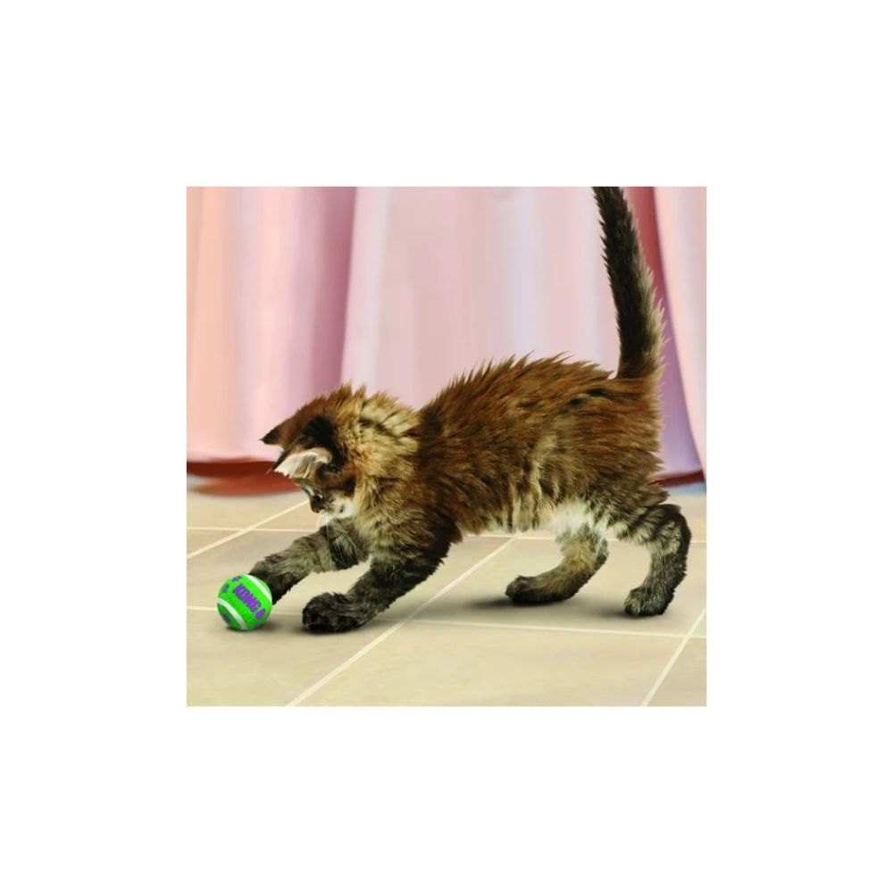 Kong Juguete Para Gato Pelota Tenis Con Cascabel