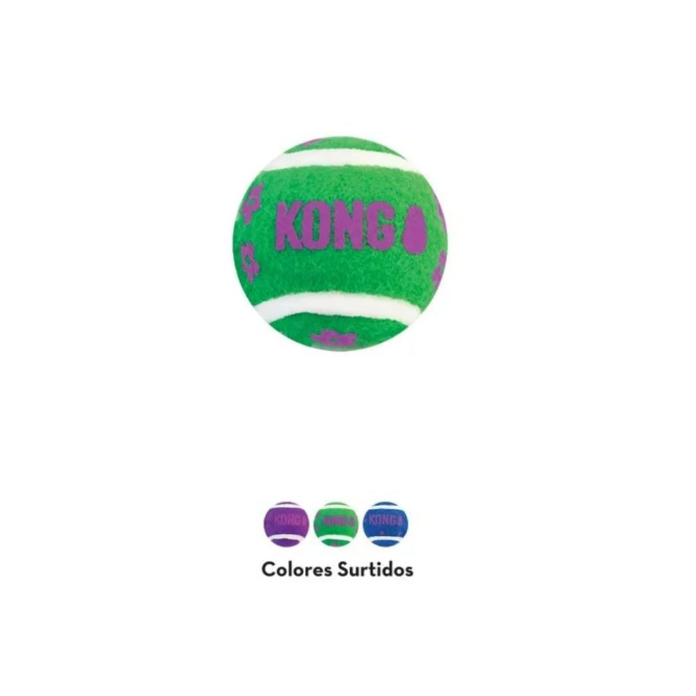 Kong Juguete Para Gato Pelota Tenis Con Cascabel