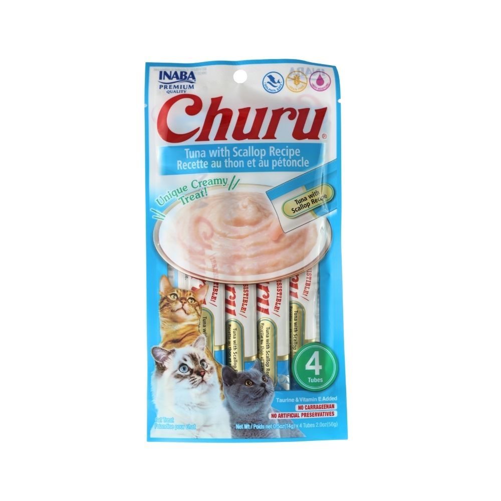 INABA CHURU TUNA WITH SCALLOP *4PZ*