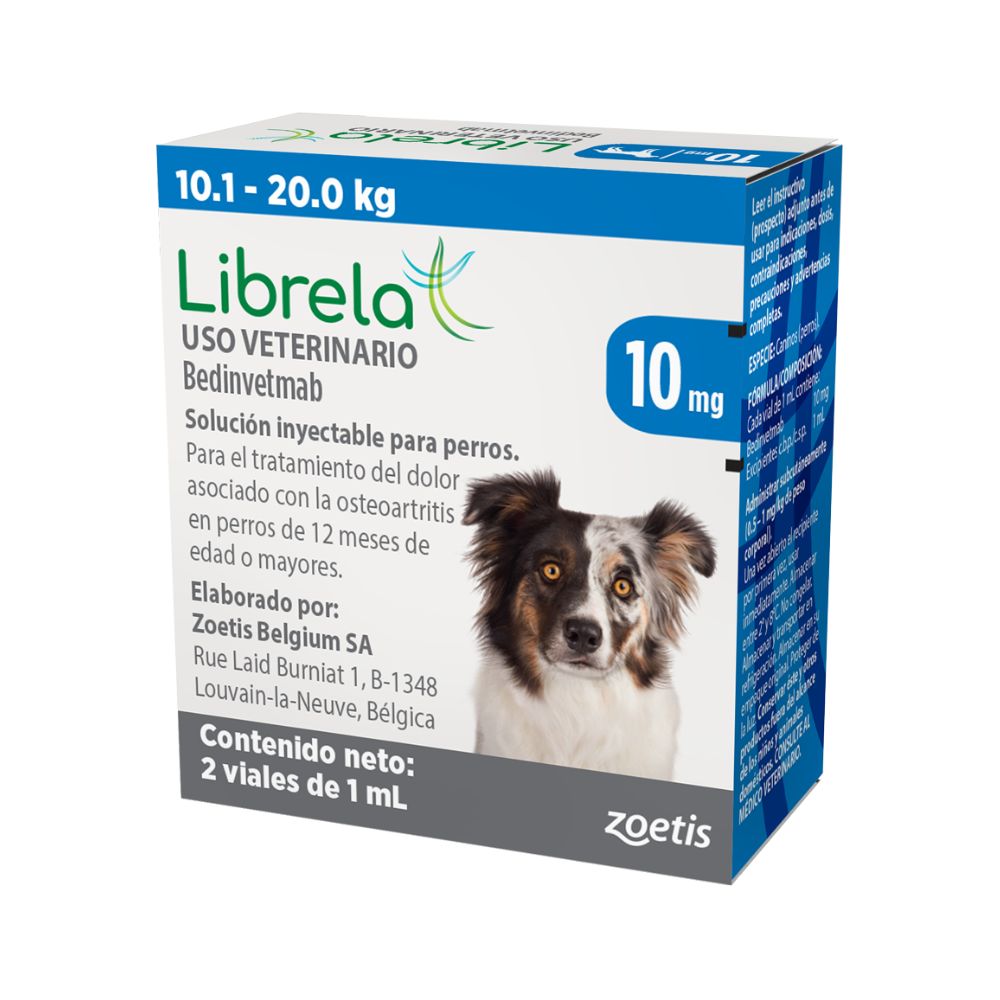ZOETIS LIBRELA 10MG 2 VIALES 1ML