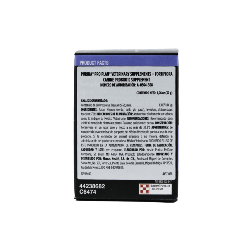 PROPLAN FORTIFLORA PERRO CAJA 30 SOBRES