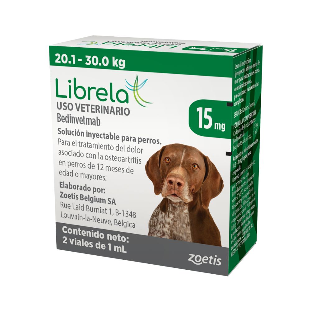 ZOETIS LIBRELA 15MG 2 VIALES 1ML