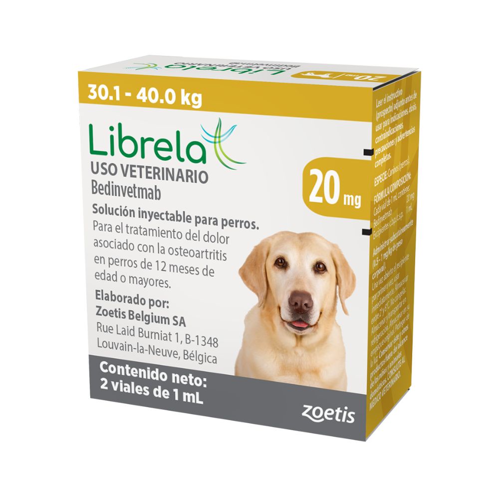 ZOETIS LIBRELA 20MG 2 VIALES 1ML