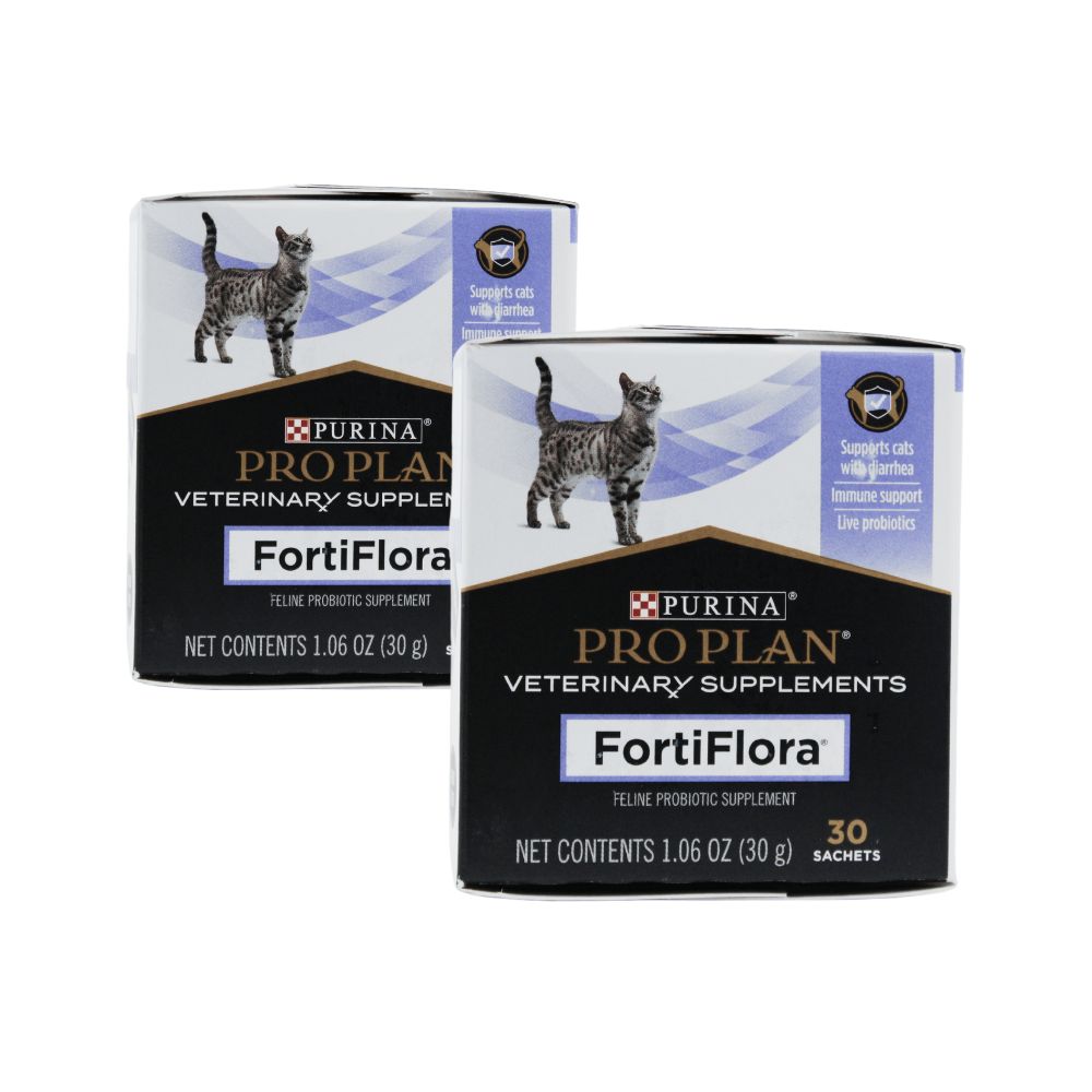 PROPLAN FORTIFLORA 30G GATO 2 CAJAS C/30 SOBRES C/U
