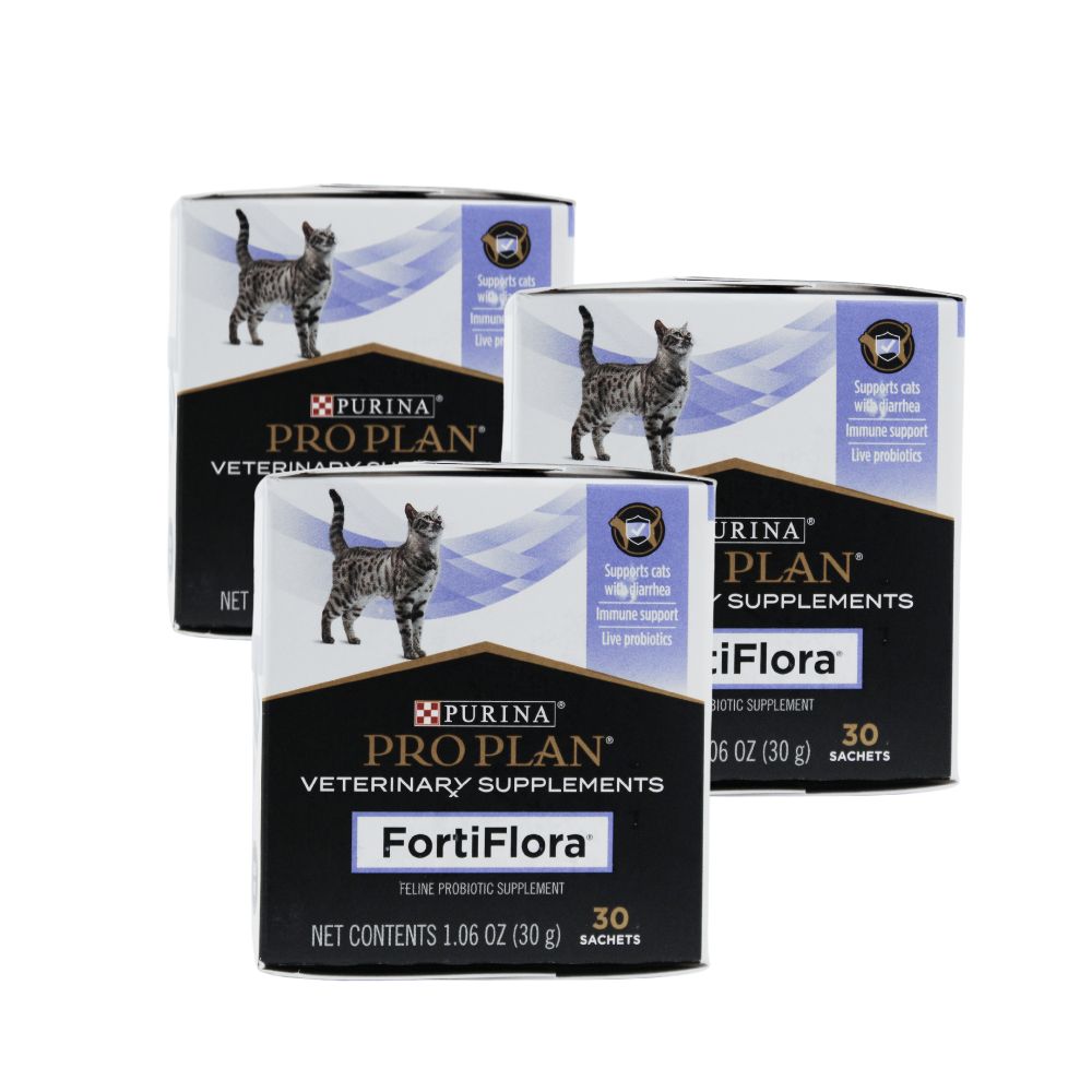 PROPLAN FORTIFLORA 30G GATO 3 CAJAS C/50 SOBRES C/U