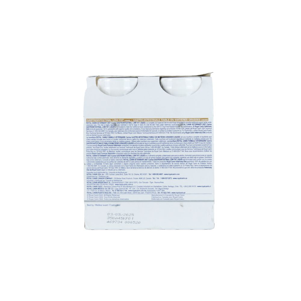 Royal Canin Icu Liquid Gi Low Fat Canine 0.240G Paquete De 4