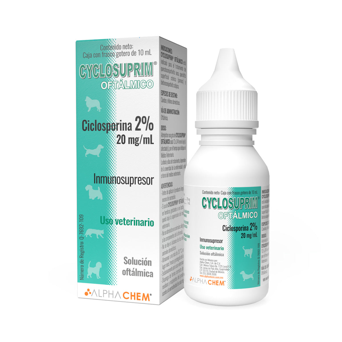 Alphachem Cyclosuprim 2% Oftalmico 10Ml