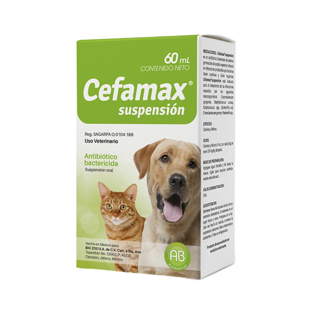 Bio Zoo Cefamax Suspensión Oral 250Mg 60 Ml
