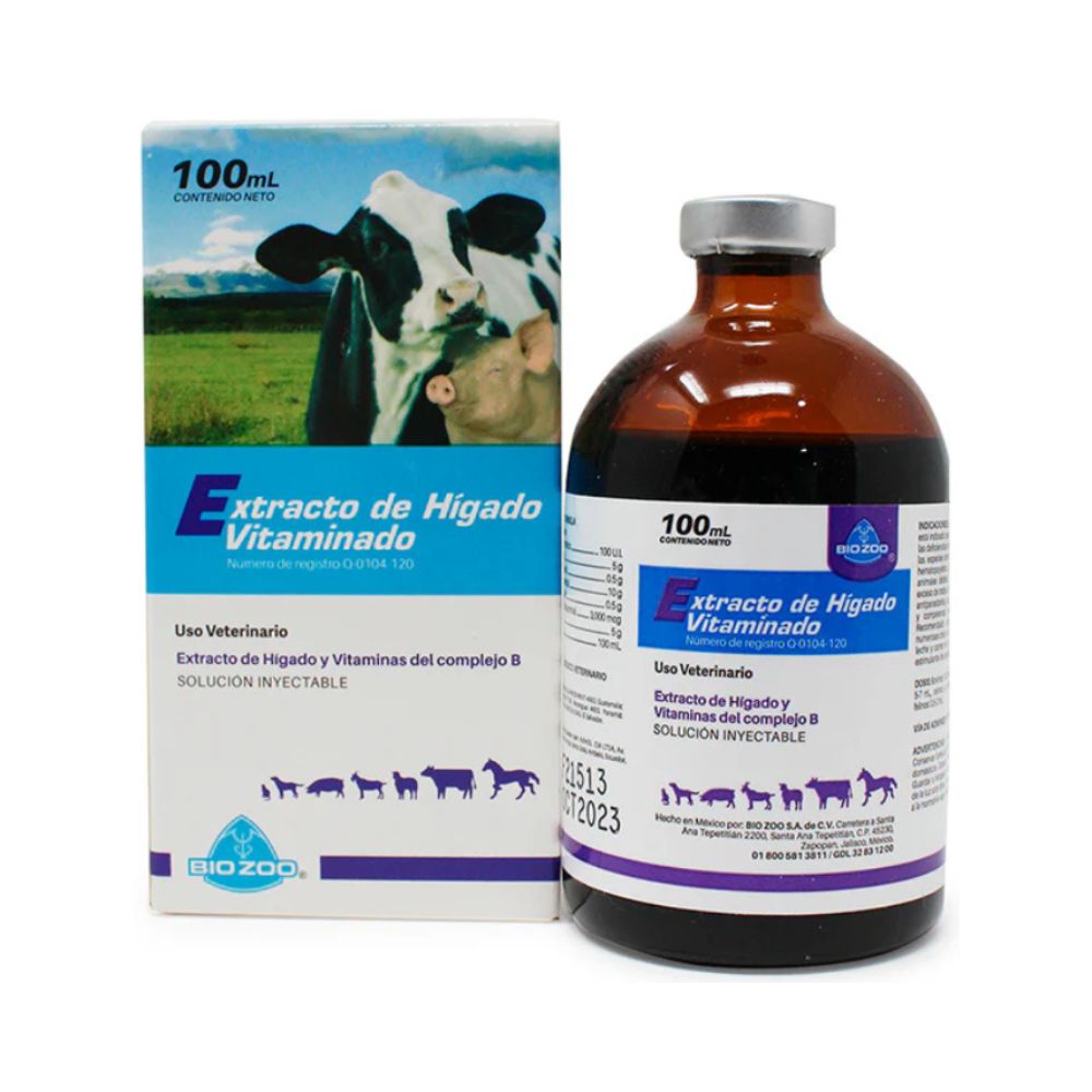 Bio Zoo Extracto De Higado Vitaminado Iny 100 Ml