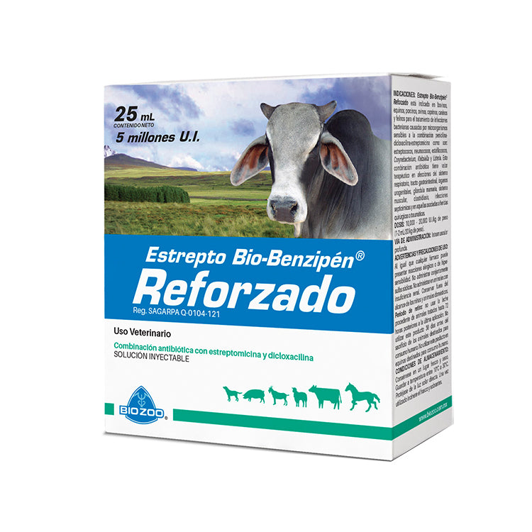 Bio Zoo Estrepto Bio-Benzipen Reforzado 25Ml 5 MUI