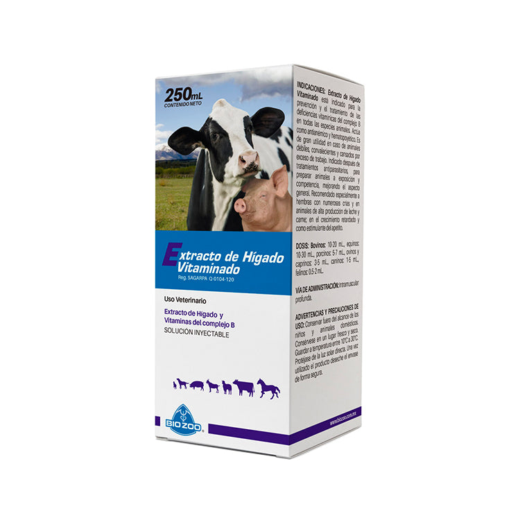 Bio Zoo Extracto De Higado Vitaminado 250 Ml