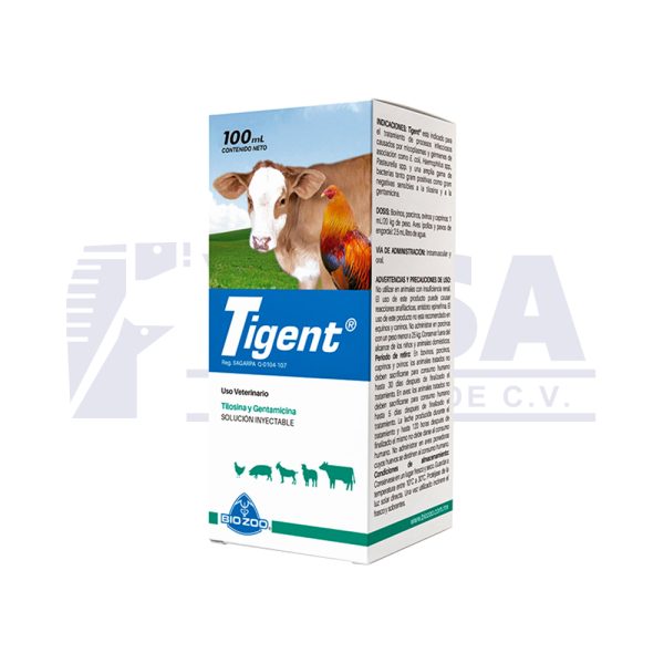 Bio Zoo Tigent Solución Inyectable 100 Ml