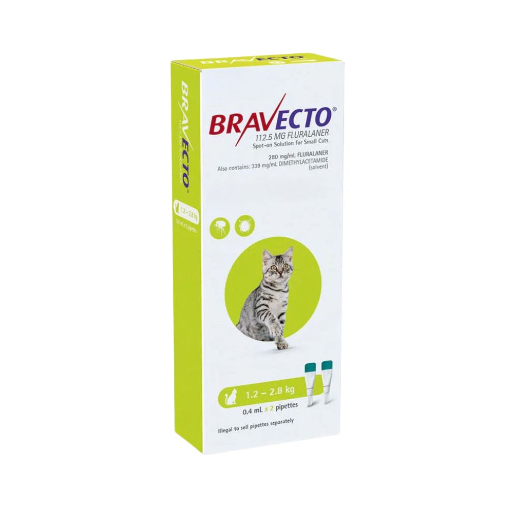 MSD BRAVECTO PLUS PIPETA 250 MG GATOS 1.2-2.8 KG