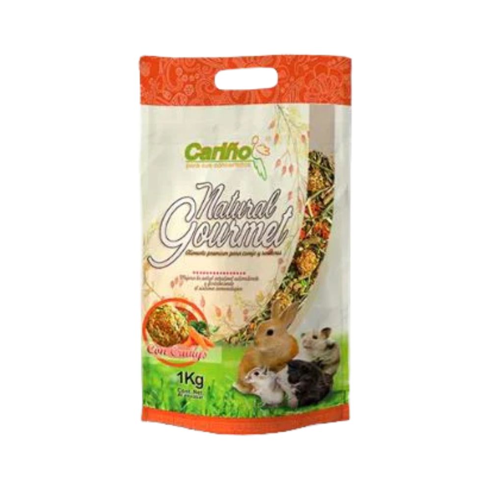 Cariño Alimento Natural Gourmet Para Conejo Y Roedor 1 Kg